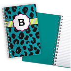 Animal Print Aqua Notebook