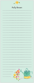 Flower Shower List Memo Pads