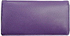 Violet Leather Checkbook Cover