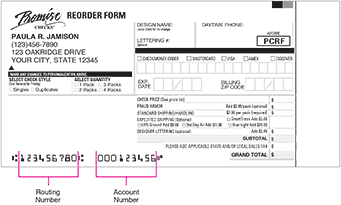 sample reorder form